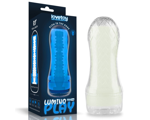 Заказать Светящийся в темноте мастурбатор Lumino Play Masturbator Ribbed
