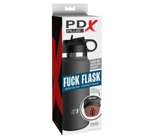Смуглый мастурбатор-вагина в корпусе-бутылке F*ck Flask Смуглый мастурбатор-вагина в корпусе-бутылке F*ck Flask