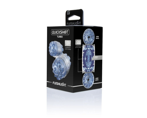 Заказать Мастурбатор Fleshlight Quickshot Turbo Blue Ice