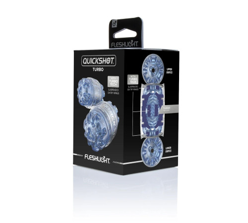 Мастурбатор Fleshlight Quickshot Turbo Blue Ice Мастурбатор Fleshlight Quickshot Turbo Blue Ice