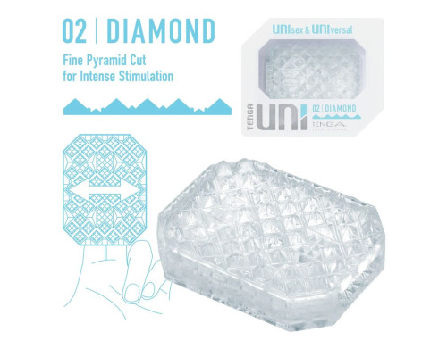 Заказать Прозрачный мастурбатор-стимулятор Tenga Uni Diamond Заказать Прозрачный мастурбатор-стимулятор Tenga Uni Diamond