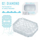 Заказать Прозрачный мастурбатор-стимулятор Tenga Uni Diamond
