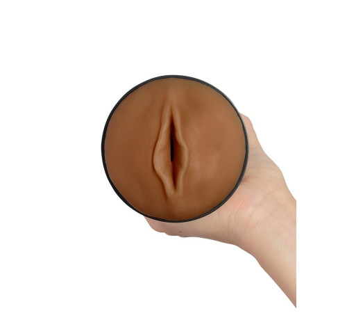 Коричневый мастурбатор-вагина Feel Stroker
