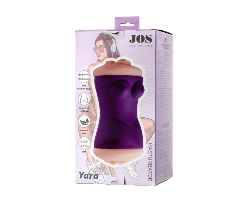 Заказать Двухсторонний мастурбатор JOS YARA в фиолетовой колбе
