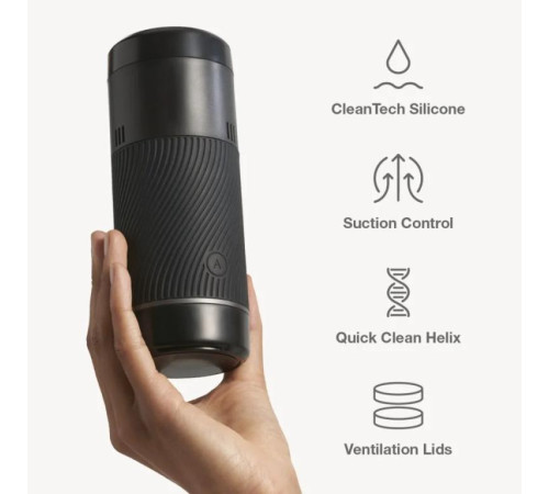 Черный мастурбатор с контролем всасывания Arcwave Pow Stroker Черный мастурбатор с контролем всасывания Arcwave Pow Stroker