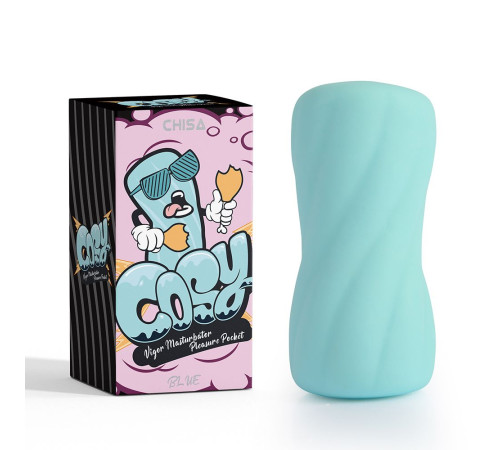 Аквамариновый мастурбатор Vigor Masturbator Pleasure Pocket