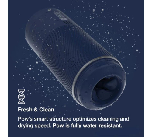 Синий мастурбатор с контролем всасывания Arcwave Pow Stroker