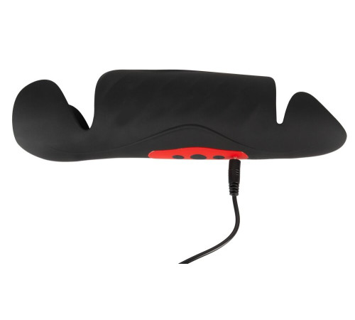 Черный вибромастурбатор с трехточечной стимуляцией Penis Trainer with 3 Point Stimulation