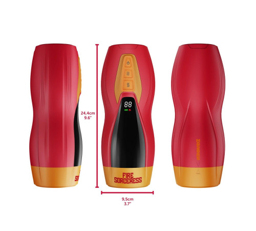 Интерактивный мастурбатор Solara с нагревом, вибрацией и поступательными движениями