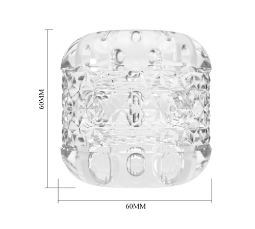 Прозрачный сквозной мастурбатор Crystle