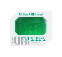 Зеленый мастурбатор-стимулятор Tenga Uni Emerald