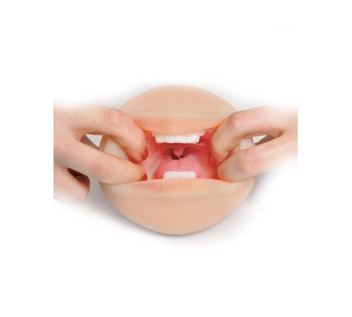 Телесный мастурбатор-ротик Deep Throat Cocksucker