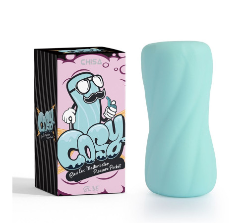 Аквамариновый мастурбатор Blow Cox Masturbator Pleasure Pocket