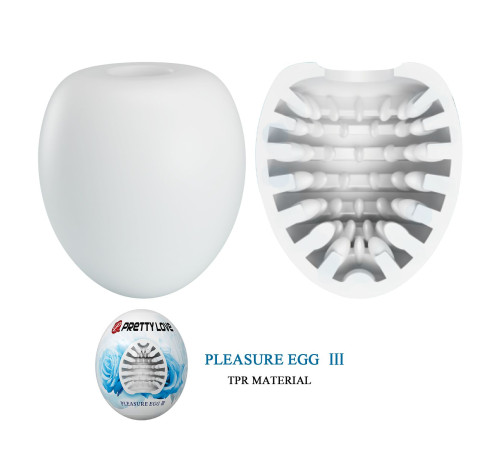 Белый мастурбатор-яйцо Pleasure Egg III