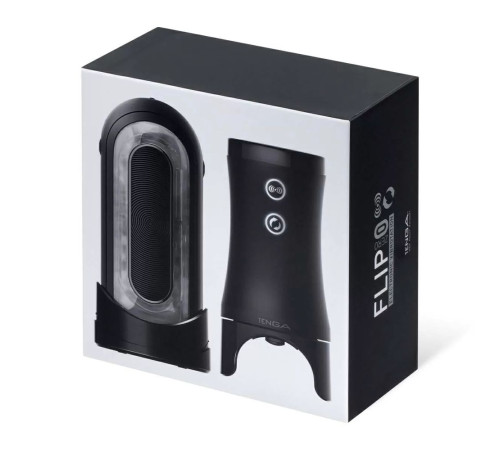 Набор Tenga Flip Zero Electronic Vibrotation: мастурбатор с вибрацией и устройство вращения