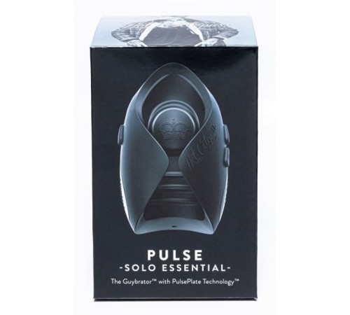 Черный инновационный мужской вибратор PULSE SOLO ESSENTIAL