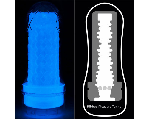 Заказать Светящийся в темноте мастурбатор Lumino Play Masturbator Ribbed