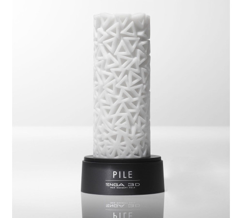 Белый 3D мастурбатор PILE