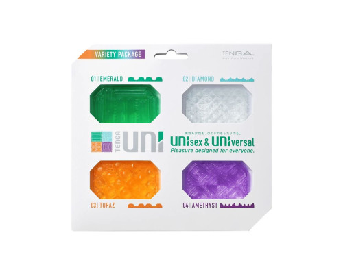Заказать Набор из 4 мастурбаторов-стимуляторов Tenga Uni Variety Pack Заказать Набор из 4 мастурбаторов-стимуляторов Tenga Uni Variety Pack