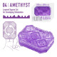 Заказать Фиолетовый мастурбатор-стимулятор Tenga Uni Amethyst