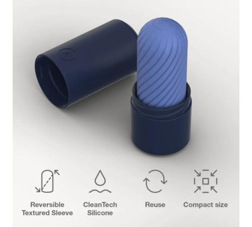 Синий двусторонний мастурбатор Arcwave Ghost Pocket Stroker