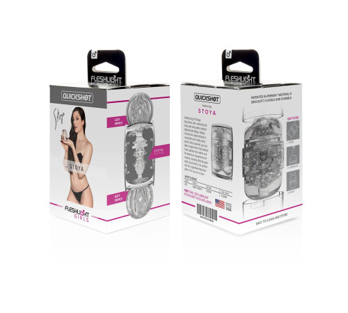 Мастурбатор Fleshlight Quickshot Stoya - вагина и анус Мастурбатор Fleshlight Quickshot Stoya - вагина и анус