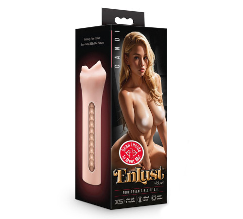 Телесный мастурбатор-ротик Candi