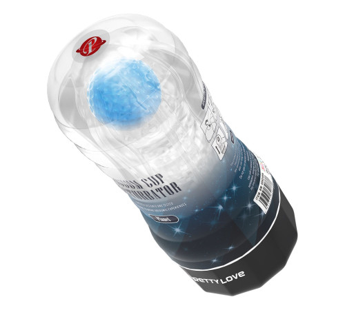 Прозрачный текстурированный мастурбатор Vacuum Cup Masturbator Planet