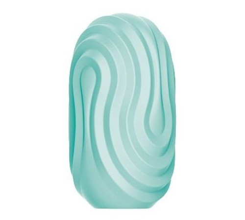 Бирюзовый мастурбатор-яйцо Twist Angel