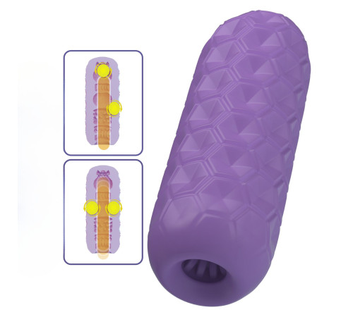 Фиолетовый мастурбатор Venus-X Twin balls