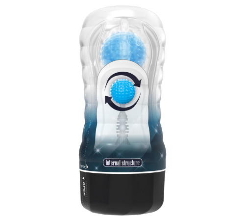 Прозрачный текстурированный мастурбатор Vacuum Cup Masturbator Planet