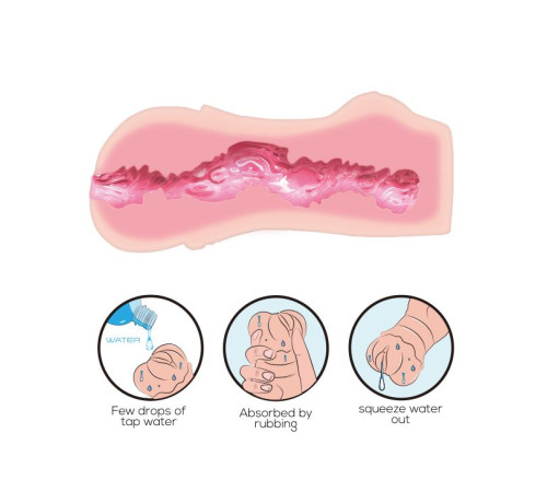 Мастурбатор-вагина с эффектом лубрикации