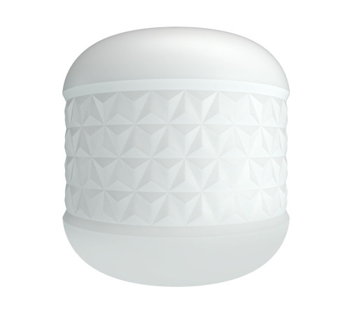 Белый сквозной мастурбатор Crystle