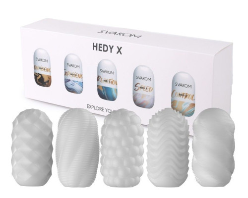 Заказать Набор из 5 мастурбаторов Hedy X5 Mixed Заказать Набор из 5 мастурбаторов Hedy X5 Mixed