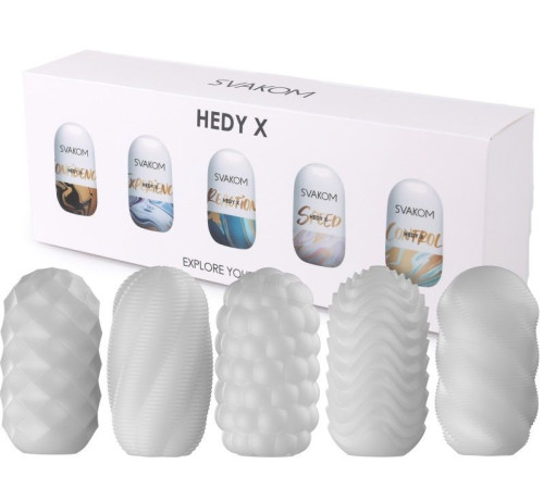 Набор из 5 мастурбаторов Hedy X5 Mixed Набор из 5 мастурбаторов Hedy X5 Mixed