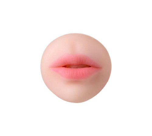 Телесный двусторонний мастурбатор Pretty Mouth - ротик и вагина