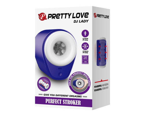 Заказать Синий автоматический вибромастурбатор Dj Lady