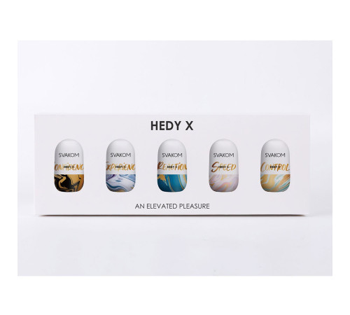 Набор из 5 мастурбаторов Hedy X5 Mixed Набор из 5 мастурбаторов Hedy X5 Mixed