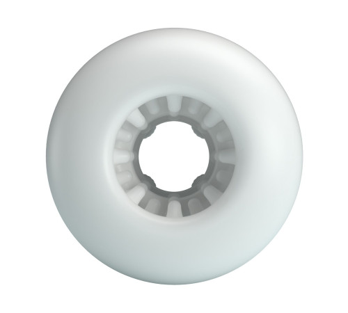 Белый сквозной мастурбатор Crystle