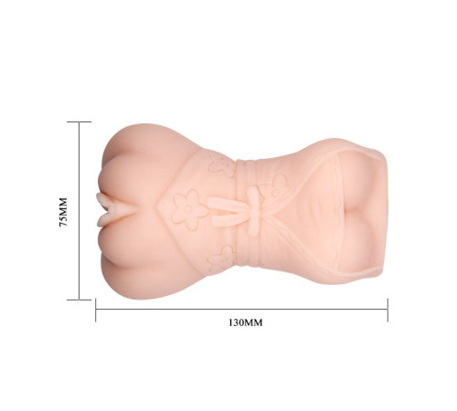 Мастурбатор-вагина с эффектом смазки в виде женской фигурки