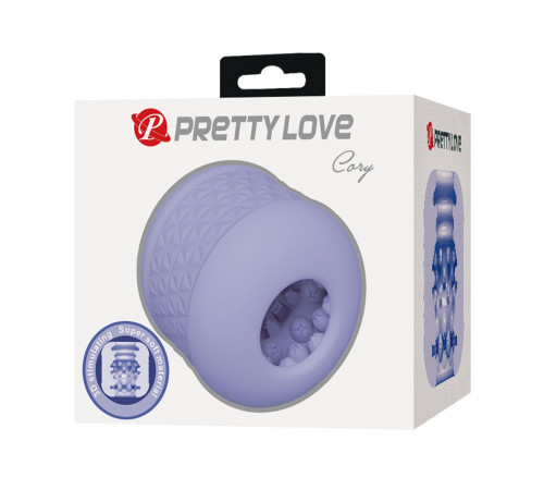 Сиреневый сквозной мастурбатор Cory