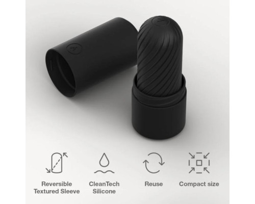 Заказать Черный двусторонний мастурбатор Arcwave Ghost Pocket Stroker