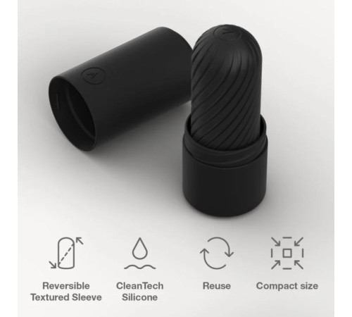 Черный двусторонний мастурбатор Arcwave Ghost Pocket Stroker
