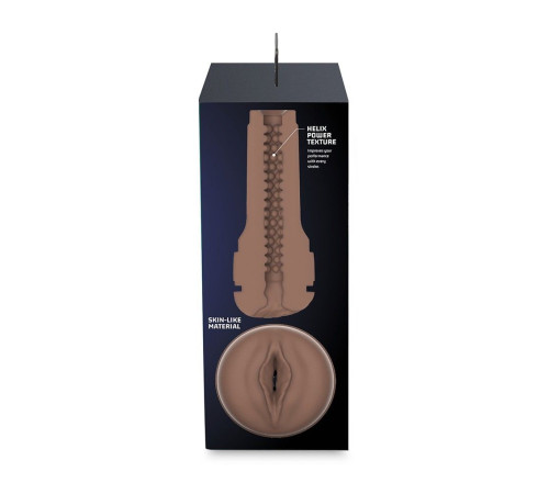 Коричневый мастурбатор-вагина Feel Stroker