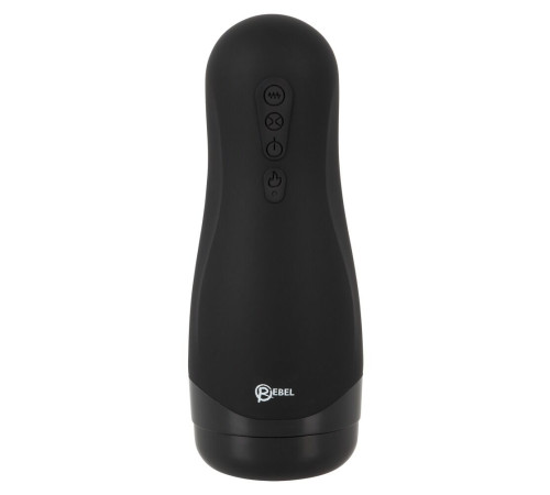 Черный вибромастурбатор с подогревом Masturbator with 3 Functions