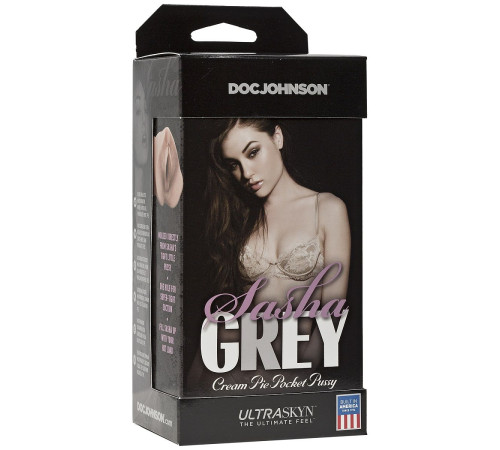 Мастурбатор-вагина Sasha Grey UltraSKYN Cream Pie Pocket Pussy