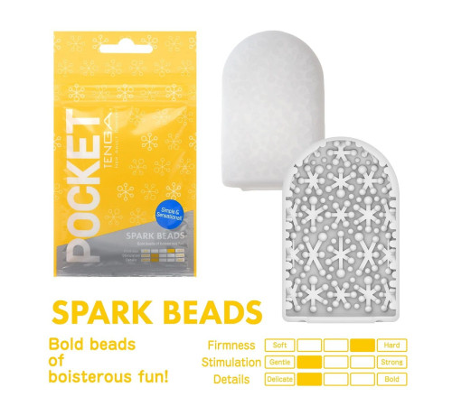 Карманный мастурбатор Spark Beads
