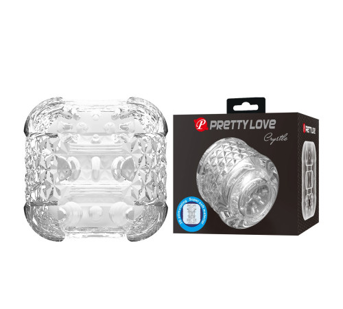 Прозрачный сквозной мастурбатор Crystle