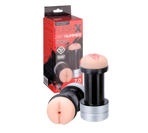 Мастурбатор 2-в-1 REALSTUFF 2 IN 1 HUMMER ANUS VAGINA: вагина и анус Мастурбатор 2-в-1 REALSTUFF 2 IN 1 HUMMER ANUS VAGINA: вагина и анус