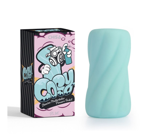 Аквамариновый мастурбатор Stamina Masturbator Pleasure Pocket